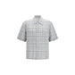 Blue Cotton Pattern Shirt
