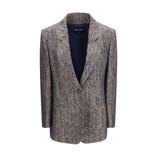 Beige Viscose Blazer