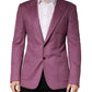 Purple Cashmere Slim Fit Coat Jacket Blazer