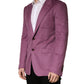Purple Cashmere Slim Fit Coat Jacket Blazer
