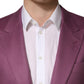 Purple Cashmere Slim Fit Coat Jacket Blazer