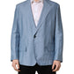 Light Blue Single Breasted Men Jacket Blazer