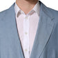Light Blue Single Breasted Men Jacket Blazer