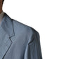 Light Blue Single Breasted Men Jacket Blazer