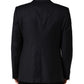 Black Wool Slim Fit Coat Men Jacket Blazer