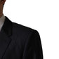 Black Wool Slim Fit Coat Men Jacket Blazer