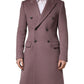 Brown Double Breasted Men Trench Coat Jacket