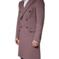 Brown Double Breasted Men Trench Coat Jacket
