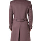 Brown Double Breasted Men Trench Coat Jacket