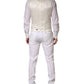 White SARTORIA Linen 2 Piece Men Formal Suit