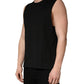 Black Crew Neck Sleeveless Tank Top T-shirt