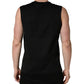 Black Crew Neck Sleeveless Tank Top T-shirt