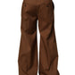 Brown Cotton Straight Men Dress Trouser Pants