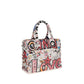 Multicolor Cotton Shoulder Bag