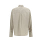 Beige Cotton Dress Shirt