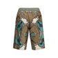 Multicolor Silk Bermuda Shorts