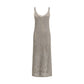 Gray Linen Casual Dress