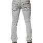 Light Blue Cotton Stretch Skinny Fit Men Denim Trouser JEANS