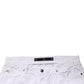 White Cotton Stretch Straight Casual Men Denim Trouser Jeans