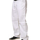 White Cotton Stretch Straight Casual Men Denim Trouser Jeans