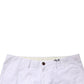 White Mid Waist Skinny Chino Casual Trouser Pants