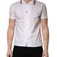 White Short Sleeves Button Down Shirt