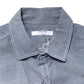 Dark Blue Slim Fit Collared Long Sleeve Denim Shirt