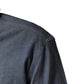 Dark Blue Slim Fit Collared Long Sleeve Denim Shirt