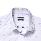 White Cotton Slim Fit Collared Men Dress Shirt