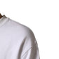 White Cotton Crew Neck Sweatshirt Sweater