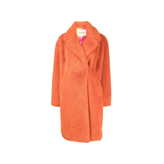 Orange Faux Fur Coat