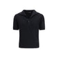 Black Cotton Polo Shirt