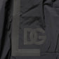 Black Nylon Elastic Waist Swim Shorts Swimwear