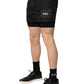Black Polyester Drawstring Men Shorts Swimwear