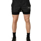 Black Polyester Drawstring Men Shorts Swimwear