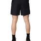 Black Cotton Elastic Waist Swim Shorts Swimwear