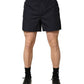Black Cotton Elastic Waist Swim Shorts Swimwear