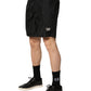 Black Polyester Drawstring Men Shorts Swimwear