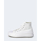 White Cotton High Top Sneakers