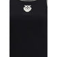 Black Cotton Sleeveles T-Shirt
