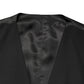 Black Wool Single Breasted Men Waistcoat Vest