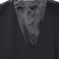 Black Wool Single Breasted Waistcoat Vest