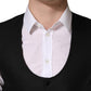 Black Wool Single Breasted Waistcoat Vest