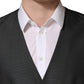 Dark Gray Single Breasted Men Waistcoat Vest