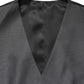 Dark Gray Single Breasted Men Waistcoat Vest