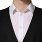 Black Wool Single Breasted Waistcoat Vest