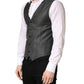 Dark Gray Wool Dress Formal Waistcoat Vest
