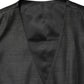 Dark Gray Wool Dress Formal Waistcoat Vest