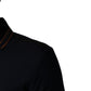 Dark Blue Silk Short Sleeve Men Polo T-shirt