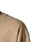 Beige Cotton Roundneck Oversized Fit T-shirt